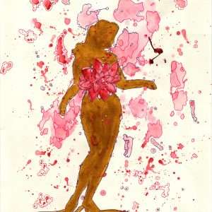 Acrylic painting fem'yin'ine