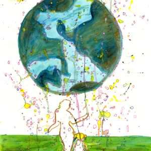 My Baby Leaving Home acrylic painting