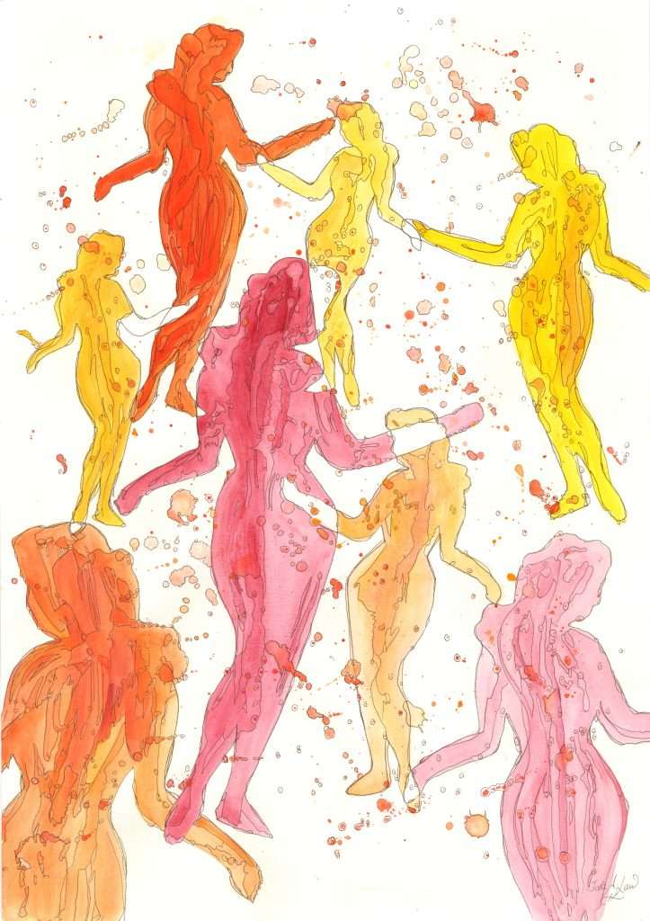 feminine sisterhood healing art women connection divine feminine collective painting