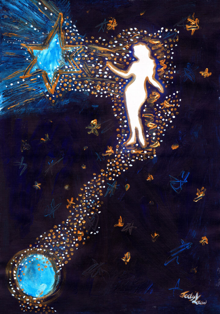 cosmic light energy art meditation vision universal connection spiritual painting