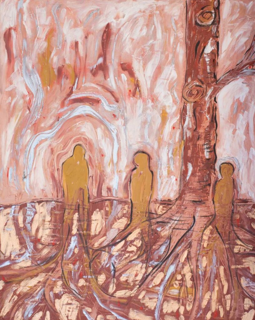 grounding energy art connection to earth painting nature healing artwork balance and stability art