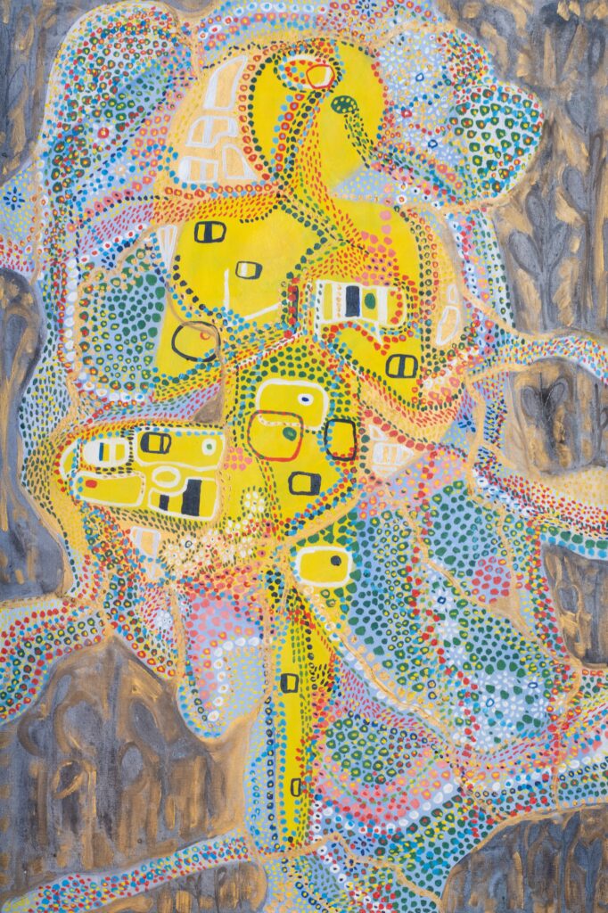 yoga balance energy art tree pose painting grounding stability focus artwork