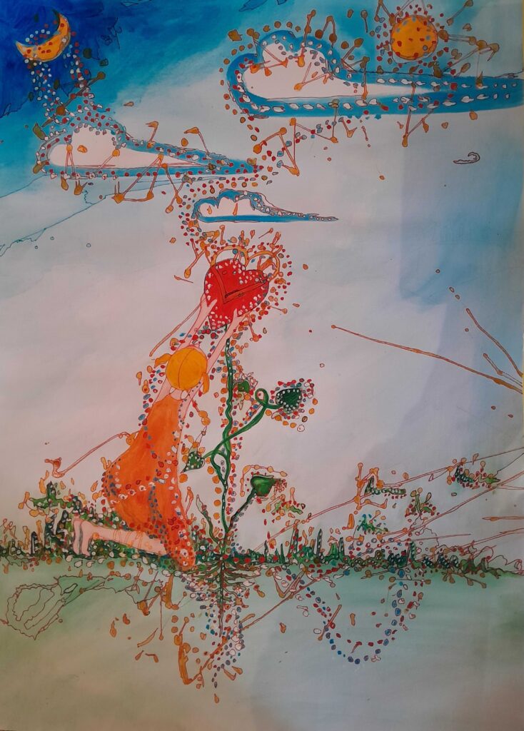 Surrender & trust Surrender & Trust – Inner Child Healing Painting | Transformation Art from Isle of Lewis | Heal Through Art