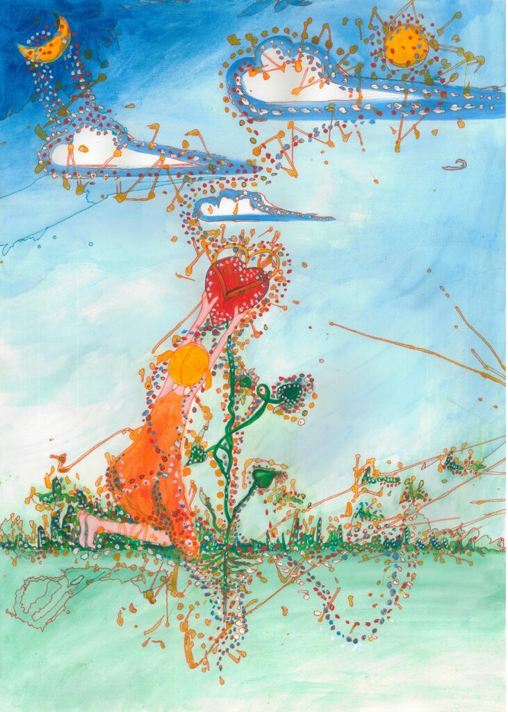Surrender & trust Surrender & Trust – Inner Child Healing Painting | Transformation Art from Isle of Lewis | Heal Through Art