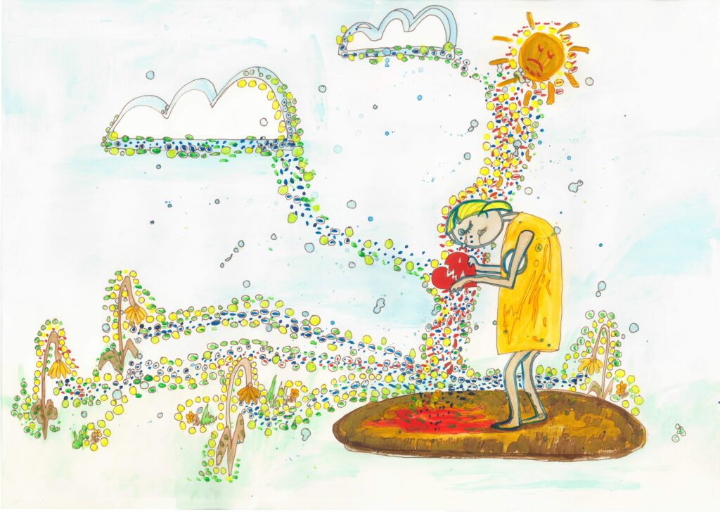 And My Whole World Cries Too | Heartbreak & Grief Healing Painting | Heal Through Art