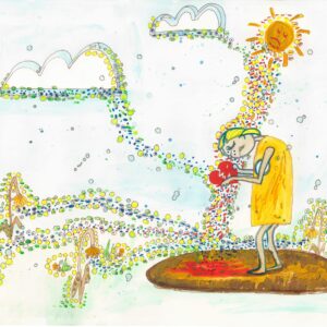 And My Whole World Cries Too | Heartbreak & Grief Healing Painting | Heal Through Art